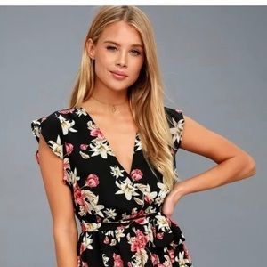 Jack by BB Dakota Floral Print Wrap Dress
